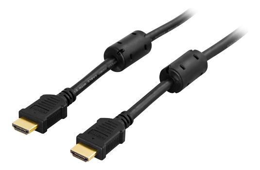DELTACO HDMI cable, Premium High Speed HDMI with Ethernet, 3m, black (HDMI-1030)