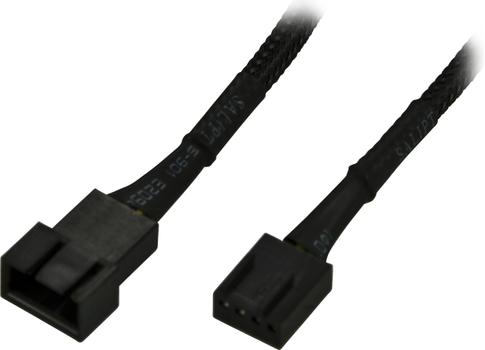 AKASA PWM Fan Extension Cable 30 cm, 4-pin PWM and 3-pin fans compatible,  Male to female (AK-CBFA01-30)