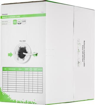 Deltaco samlet kabel - 305 m - hvit (TP-45AH)