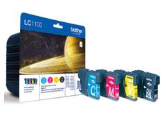 BROTHER LC1100 Origineel Inktcartridge Zwart, cyaan, magenta, geel Multipack 4 Stuks