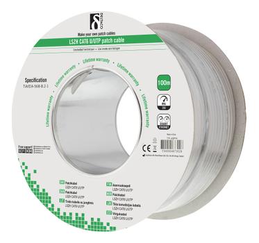 Deltaco Cat6 patchkabel - 100m - grå U/UTP (TP-48PH)