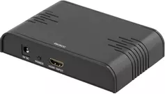 Deltaco HDMI-SCART2 - videokonverter - svart