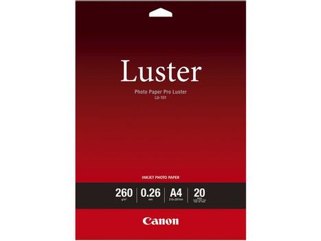 CANON LU-101 A4 20 SHEETS LUSTER PAPER SUPL (6211B006)