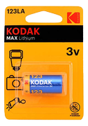 KODAK Max lithium 123LA battery (1 pack)