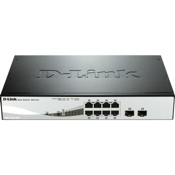 D-LINK 8-port 10/ 100/ 1000 Gigabit PoE Smart Switch (DGS-1210-08P/E)