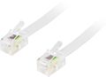 DELTACO modular cable 4P4C (RJ9 / RJ10 / RJ22) 1.5m, white