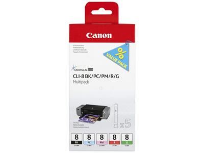 CANON CLI-8 BK/ PC/ PM/ R/ G Multi Pack (0620B027)