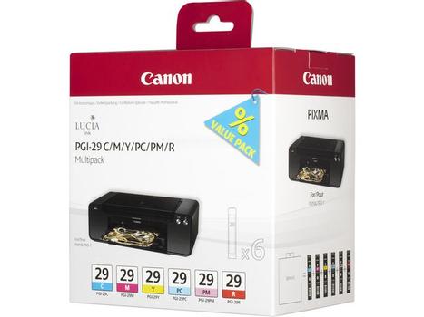 CANON PGI-29 CMY/ PC/ PM/ R Ink Cartridges Multi Pack   (4873B005)