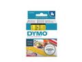 DYMO D1 Tape / 6mm x 7m / Black Text / Yellow Tape