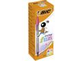BIC Cristal Fun Ballpoint Pen 1.6mm Tip 0.42mm Line Lime Green/Pink/Purple/Turquoise (Pack 20) - 895793