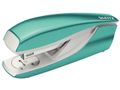 LEITZ WOW Half Strip Stapler Metal 30 Sheet Ice Blue 55021051