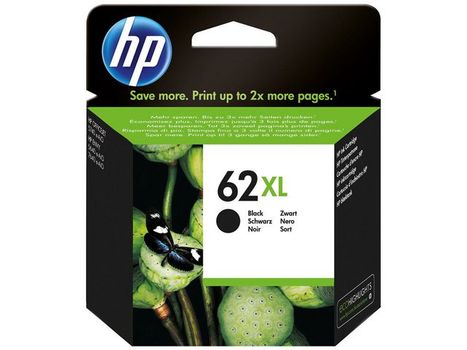 HP 62XL høykapasitets svart original blekkpatron (C2P05AE $DEL)