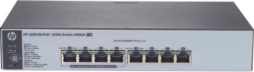 Hewlett Packard Enterprise 1820-8G-PoE+ (65W) Switch (J9982A)