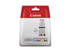 Canon CLI-571 C/M/Y/BK Value Pack - 4-pack - svart, gul, cyan, magenta - original - blekkbeholder