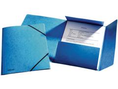 ESSELTE 3-Flaps Folder Blue Pack Of