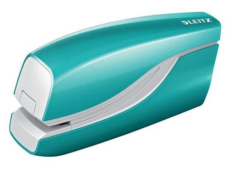 LEITZ NeXXt WOW Elektrische nietmachine 5566 Halve strip 10 Vellen IJsblauw E1 Kunststof,  Metaal (55661051)