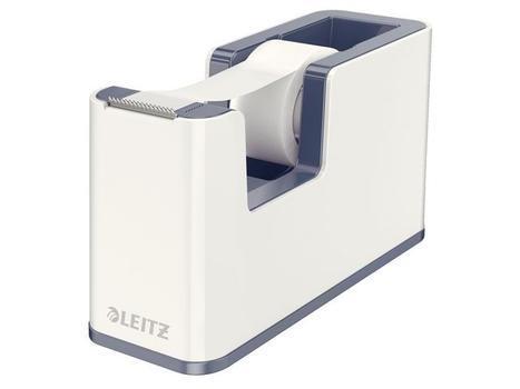 LEITZ WOW Dual Colour Tape Dispenser for 19mm Tapes White/ Grey 53641001 (53641001)