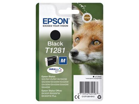 EPSON Ink/T1281 Fox 5.9ml BK SEC (C13T12814022)