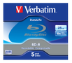 VERBATIM BD-R SL DATALIFE 25GB 6X 5PK JEWEL CASE NO ID SUPL