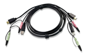 ATEN 2L-7D02UH - video- / USB / audio-kabel - 1.8 m
