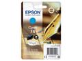 EPSON n Ink Cartridges, DURABrite" Ultra, 16, Pen and crossword, Singlepack, 1 x 3.1 ml Cyan, RF+AM