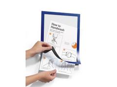 DURABLE Ramme DURAFRAME A4 magnet blå (2)