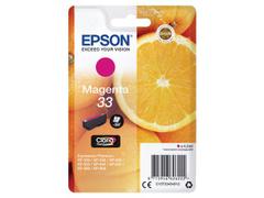 EPSON n Ink Cartridges, Claria" Premium Ink, 33, Oranges, Singlepack, 1 x 4.5 ml Magenta, Standard, RF+AM