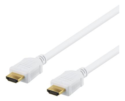 DELTACO HDMI CABLE WITHOUT FERRITE CORE 1,5M WHITE (HDMI-1015AD)