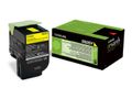 LEXMARK Gul - original - tonerkassett - för CX310dn, CX310n, CX410de, CX410dte, CX410e, CX510de, CX510dhe, CX510dthe