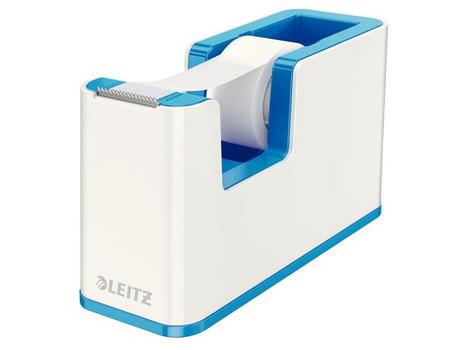 LEITZ WOW Dual Colour Tape Dispenser for 19mm Tapes White/ Blue 53641036 (53641036)