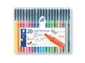 STAEDTLER Filtpenn Triplus Color 1,0mm assortert (20)