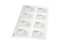 ESSELTE Pocket Business Card 105my A4 Clear Box of 10