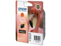 EPSON n Ink Cartridges, Ultrachrome Hi-Gloss2, T0879, Flamingo, Singlepack, 1 x 11.4 ml Orange