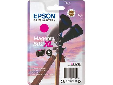 Epson 502XL - høykapasitets - magenta - original - blekkpatron (C13T02W34010)