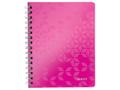 LEITZ Spiralhefte LEITZ Wow PP A5 lin. rosa