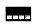 NOBO Whiteboard glastavle,  sort, Widescreen 85"