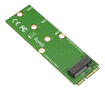 DELTACO mSATA to M.2 adapter card, B-Key, 2280, green