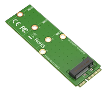 DELTACO mSATA to M.2 adapter card, B-Key, 2280, green