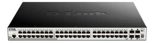 D-LINK 52-Port Gigabit Stackable POE Smart Managed Switch including 4 (DGS-1510-52XMP/E)