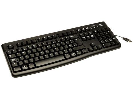LOGITECH K120 Corded Keyboard black USB for Business - EMEA (PAN) (920-002528)