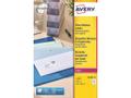 AVERY Clear Adressing Labels For Laser 63.5x38.1mm 21 Labels/Sheets **25-pack**