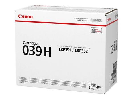 CANON n 039 H - Black - original - toner cartridge - for imageCLASS LBP351dn, LBP351x, LBP352dn, LBP352x, i-SENSYS LBP351x, LBP352x, Satera LBP351i (0288C001)