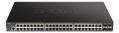 D-LINK 48-port Gigabit Smart Managed Switch with 4x 10G SFP+ ports, 370Watts