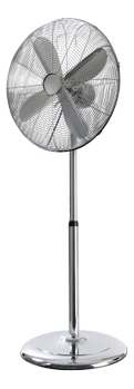 Nordic Home Culture 45 cm metal floor stand fan, chrome (FT-562)