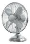 Nordic Home Culture 30 cm metal table fan, chrome