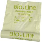 Biosæk, Abena Bio-Line, transparent grøn, majsstivelse,  80x110cm