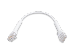 UBIQUITI UniFi Ethernet Patch Cable Bendable booted RJ45 White