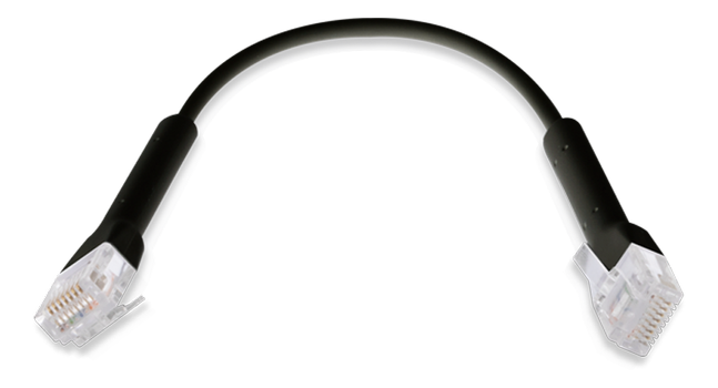 UBIQUITI UniFi Ethernet Patch Cable Bendable booted RJ45 Black (U-Cable-Patch-RJ45-BK)