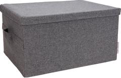BIGSO Oppbevaringsboks BIGSO m/lokk L grå
