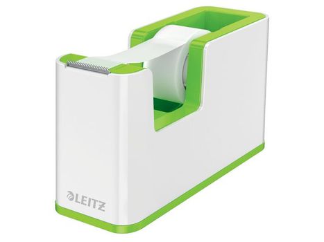 LEITZ Tapedispenser m tape WOW hvid/grøn (53641054)